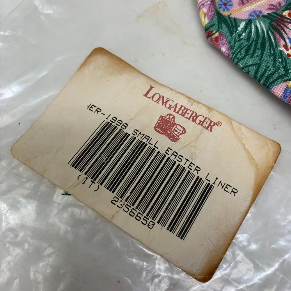 Vintage 1998 NEW Longaberger Small Easter Liner Only #2356650 NIP